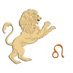 Знак зодиака - лев.